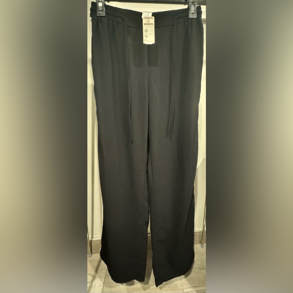 Joe B Women’s Wide Leg Black & White Joggers Size S New With Tags